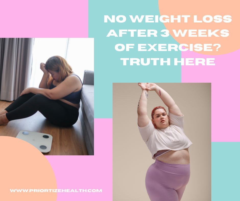 No weight loss after 3 weeks of exercise? Truth here
